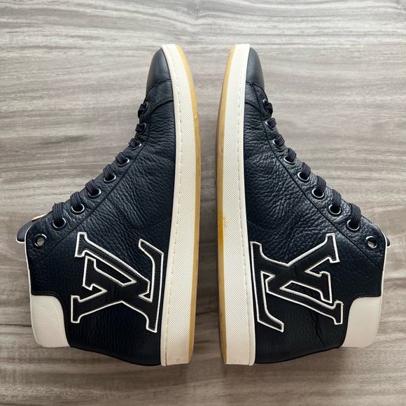 Louis Vuitton Tattoo Navy Blue LV Monogram High Size 9.5 Mens (LV 7.5) - Picture 2 of 11